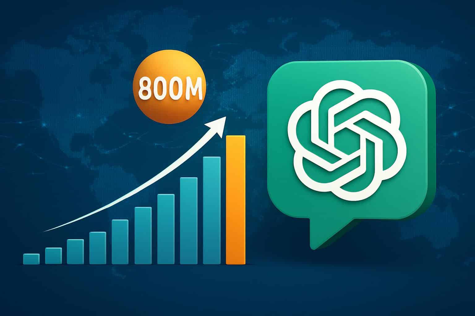 ChatGPT hits 800 million weekly users, signaling rapid AI chatbot growth