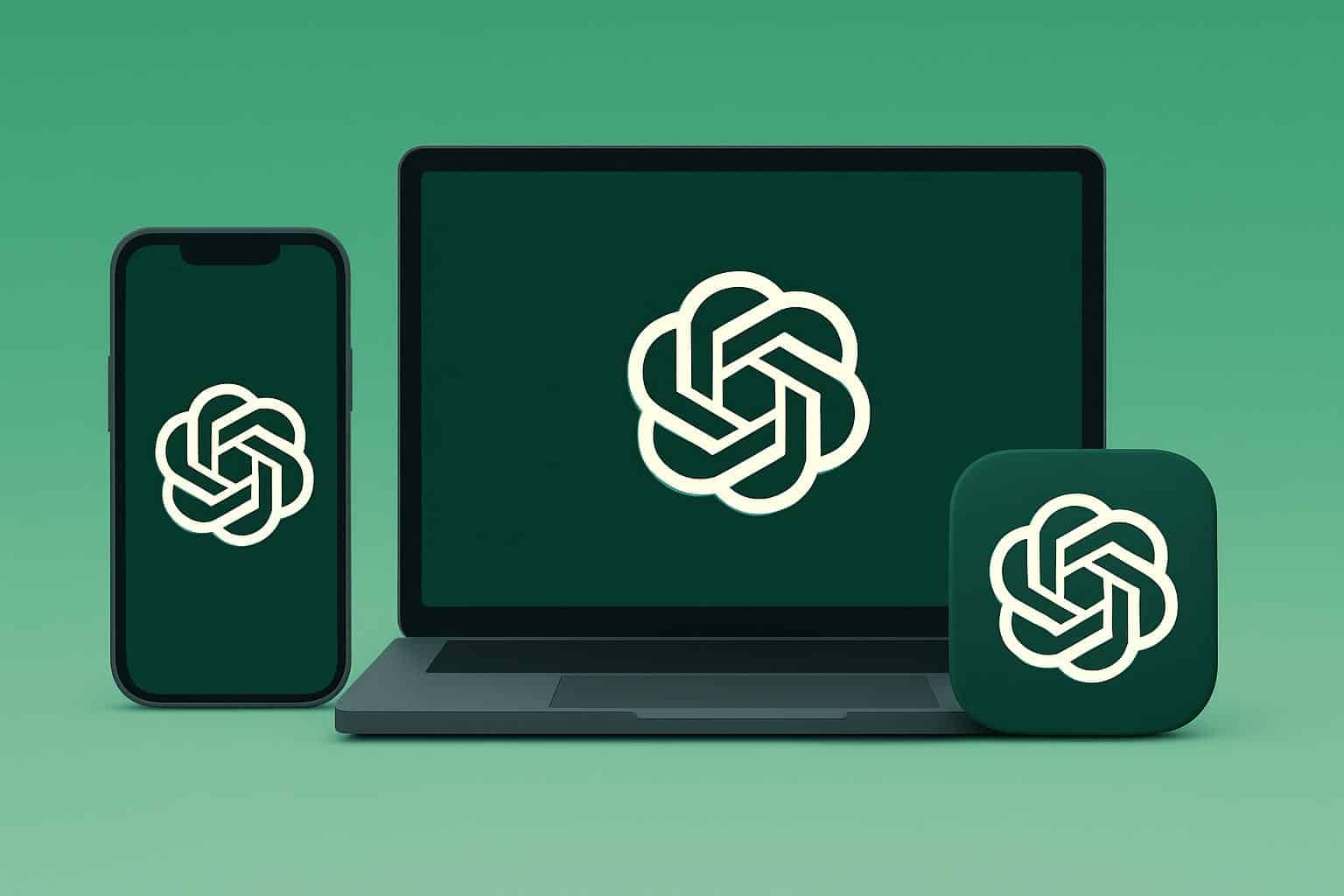 OpenAI ChatGPT native apps and developer preview on smartphone and laptop screens
