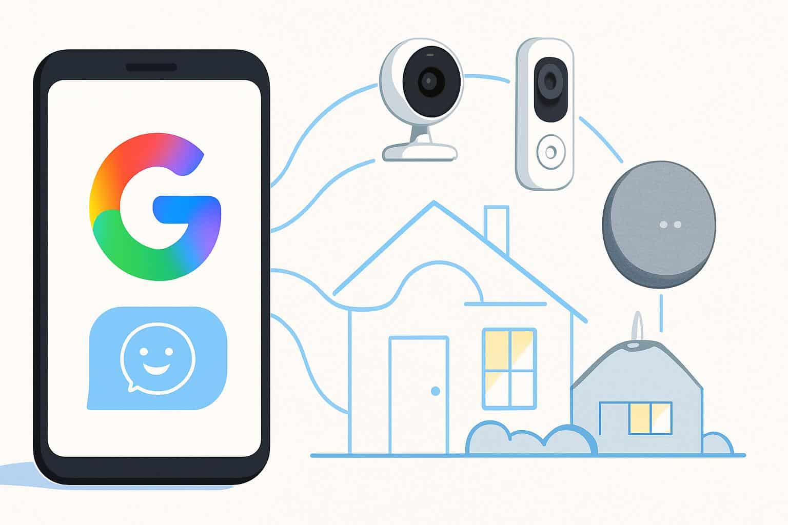 Gemini for Home early access rollout concept with connected devices