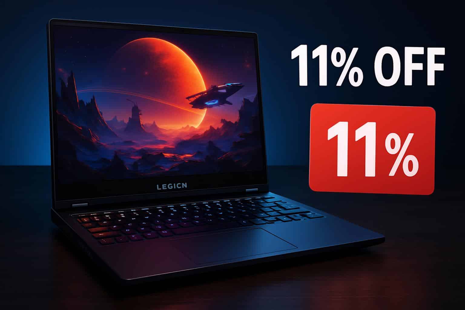 Lenovo Legion 5i immersive gaming laptop 11% off sale promotion