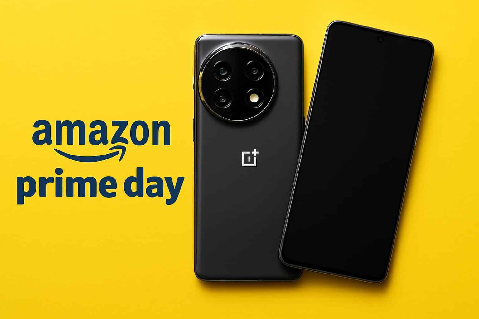 OnePlus 13 smartphone with Prime Day price drop deal highlighted
