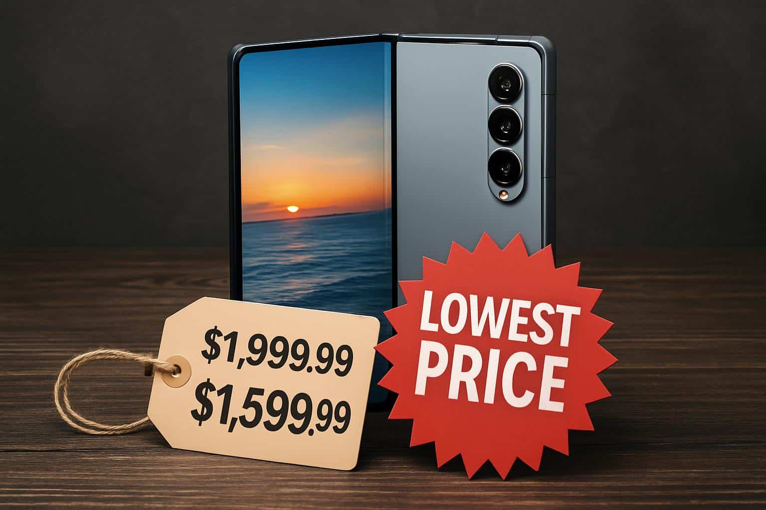 Samsung Galaxy Z Fold 7 price drop, record low sale with discount tag