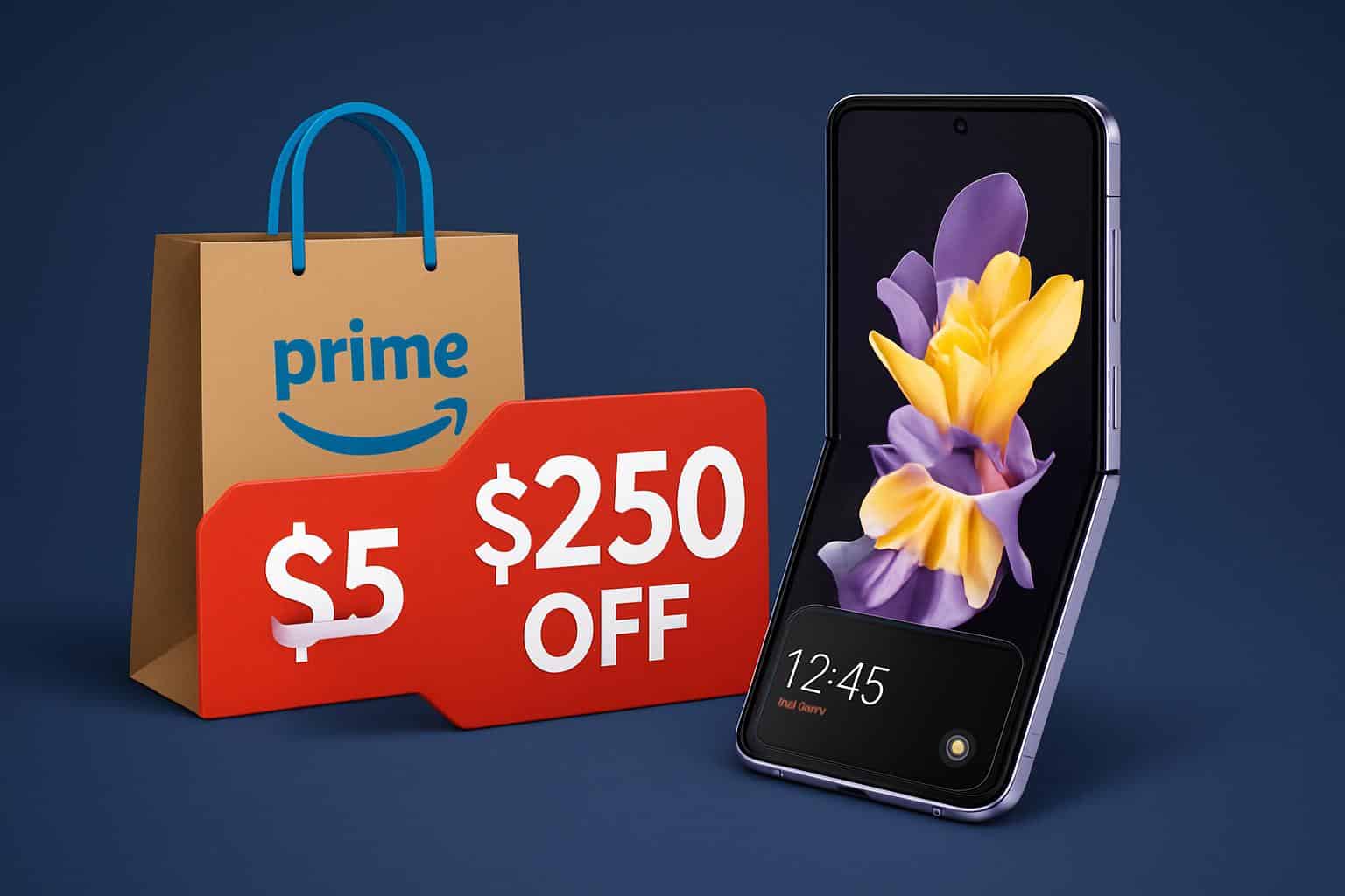 Samsung Galaxy Z Flip 7 showcased for Prime Day deal, 0 off
