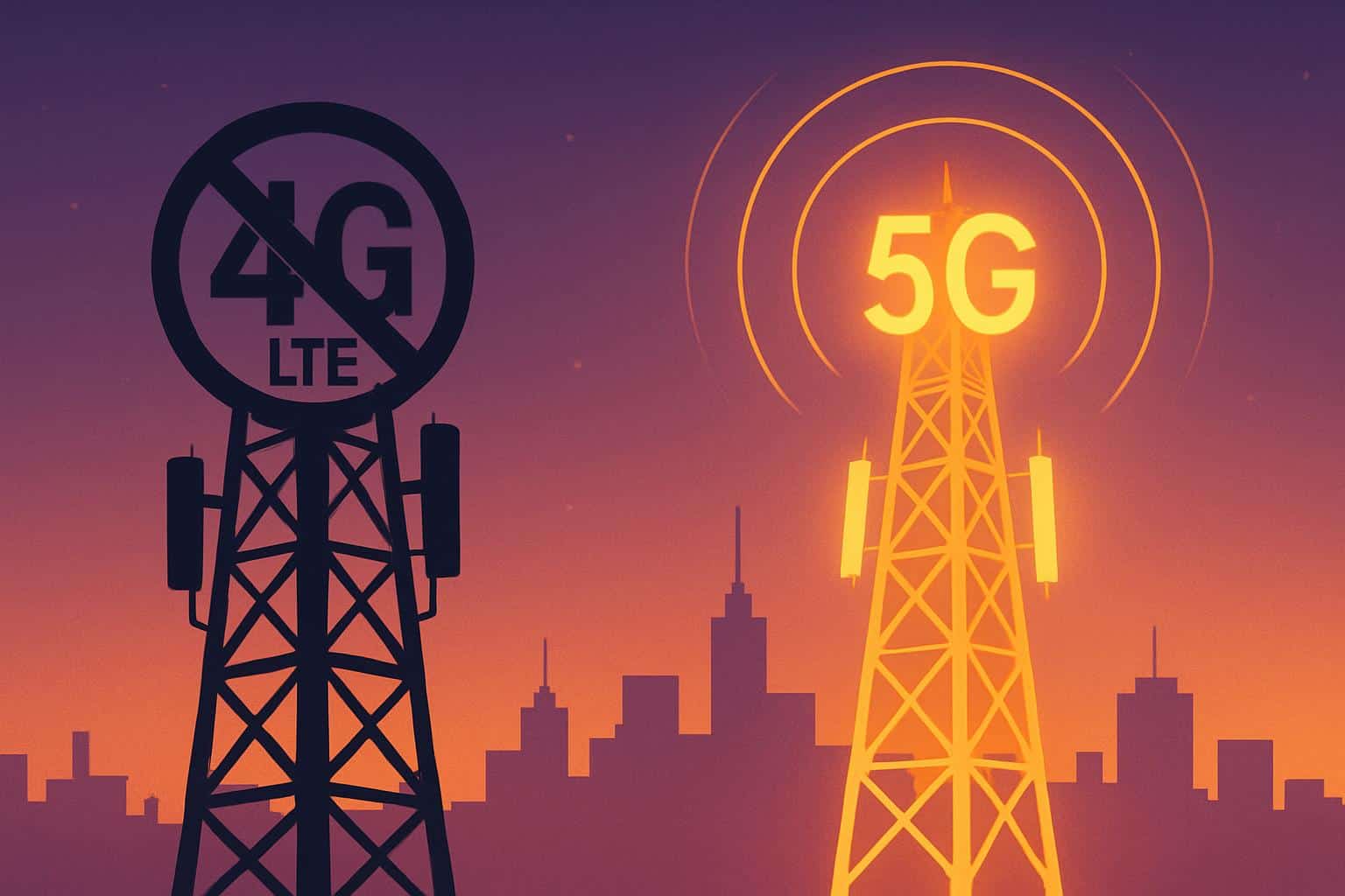 T-Mobile 4G network shutdown, impact on phones, transition to 5G service