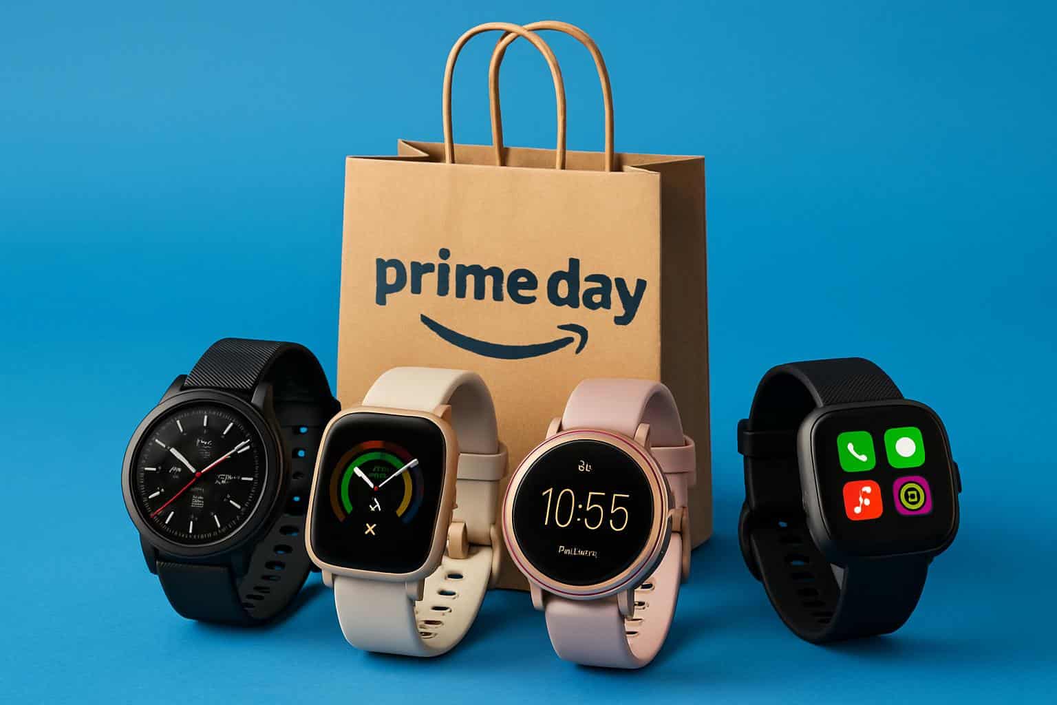 Amazon Prime Day smartwatch deals with discounted wearables on display