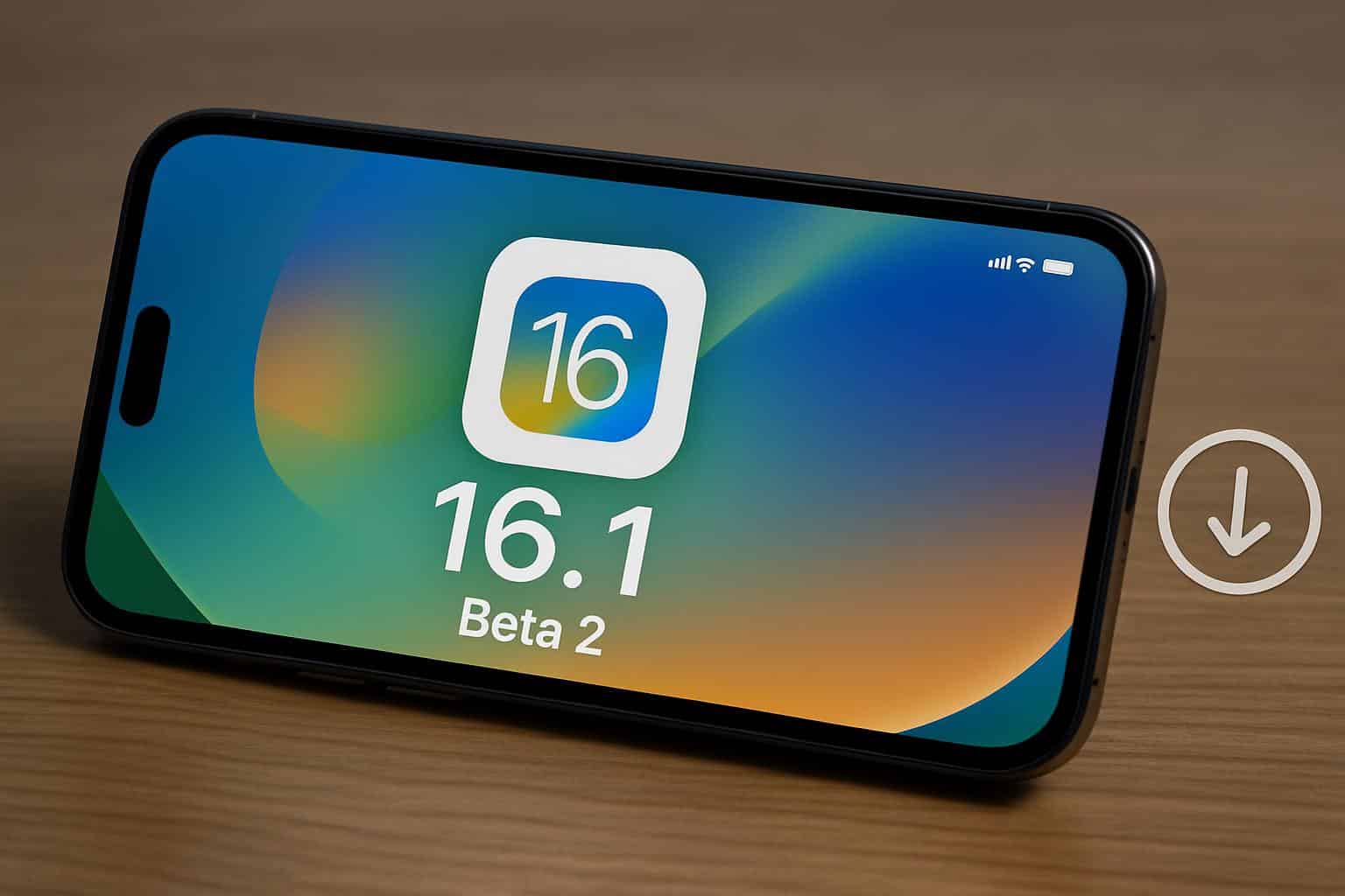 iPhone Settings showing iOS 26.1 Beta 2 Software Update and download option