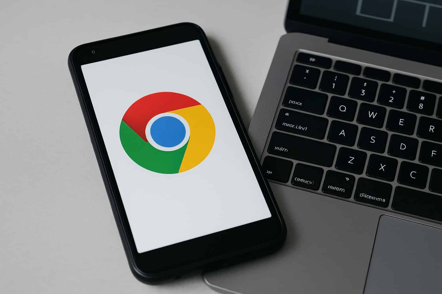 Google Chrome on Android showing desktop mode on a smartphone screen