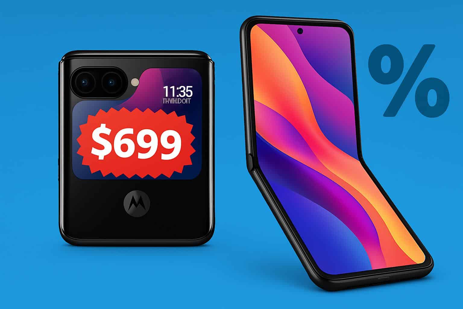 Motorola Razr Plus 2025 foldable phone discounted to 9 for Prime Day
