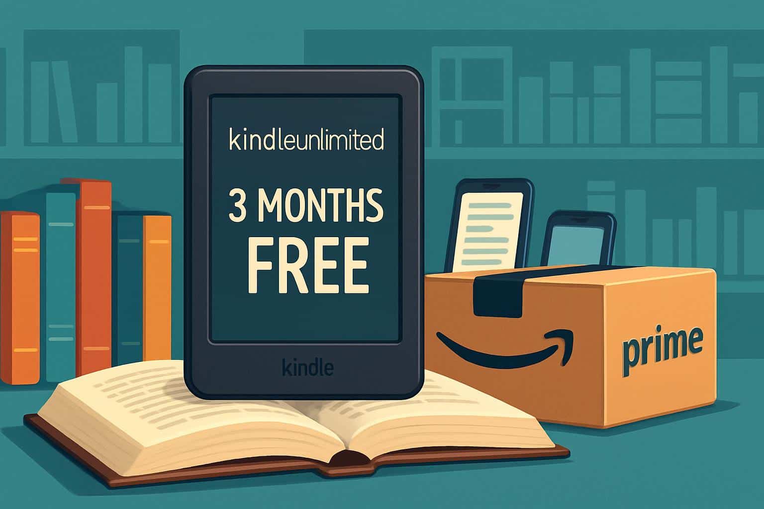 Kindle Unlimited 3 months free for Amazon Prime members
