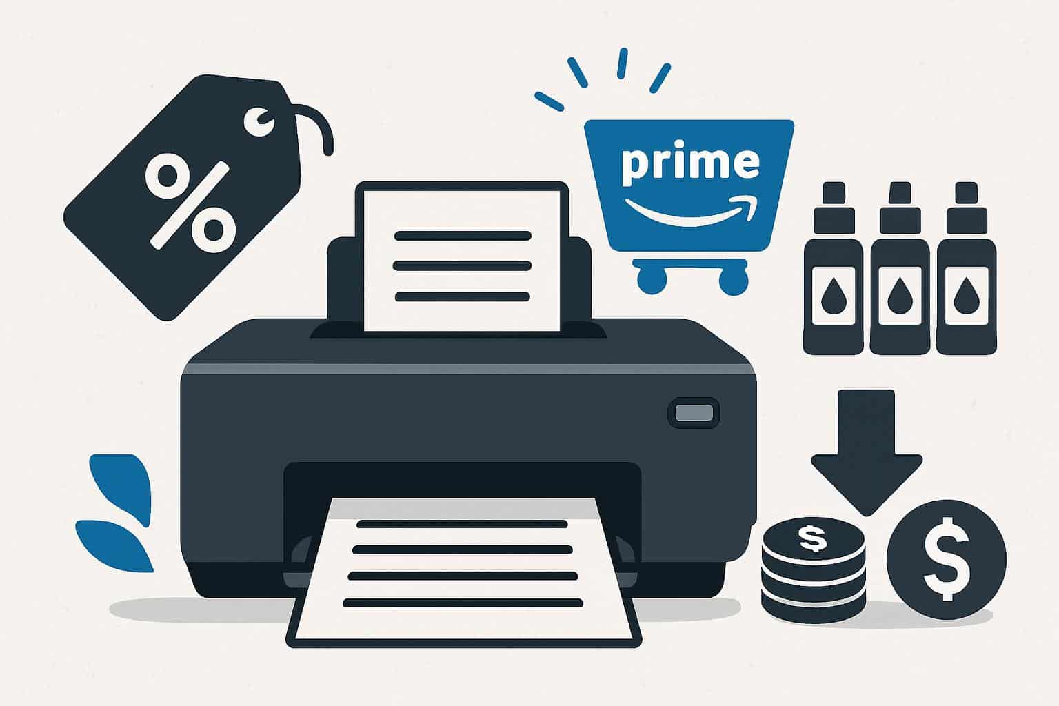 Printer with sale tags for Amazon Prime Day deals to print more for less