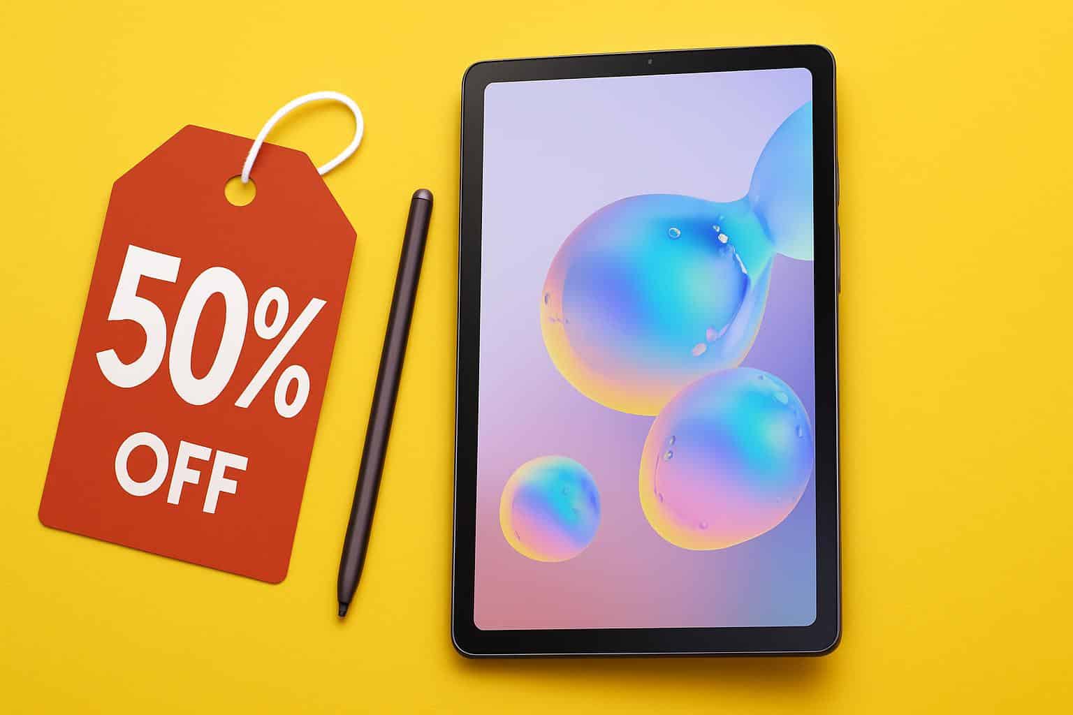 Samsung Galaxy Tab S6 Lite tablet sale, almost 50% off