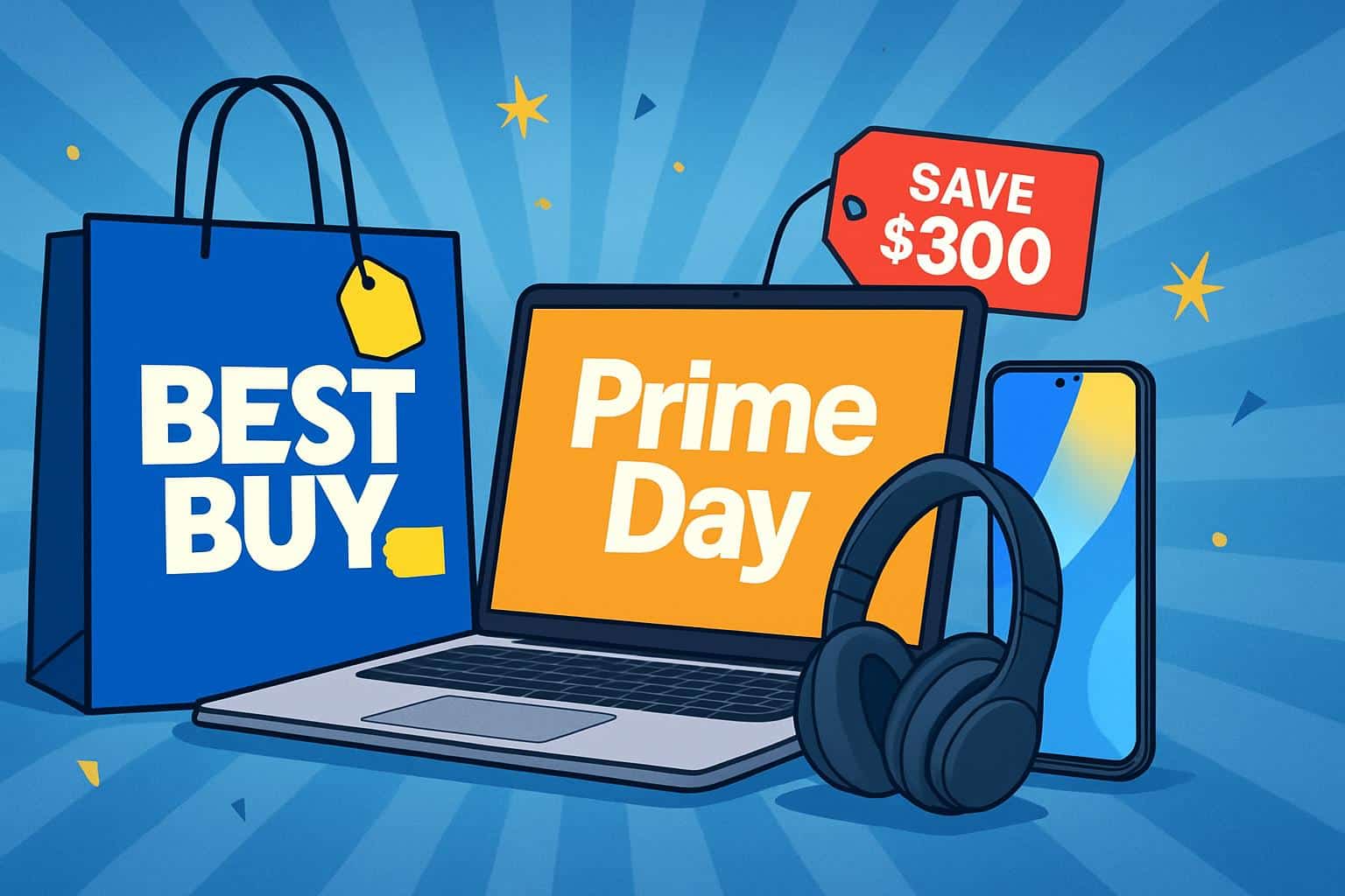 Best Buy Prime Day top tech deals and discounts on TVs, laptops, headphones