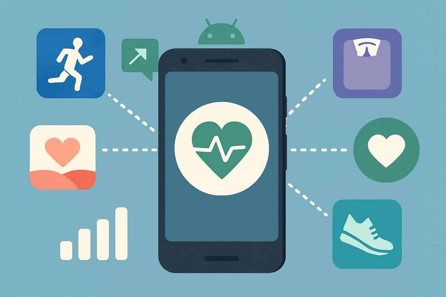Google Health Connect prompt on Android to enable health data syncing and privacy controls