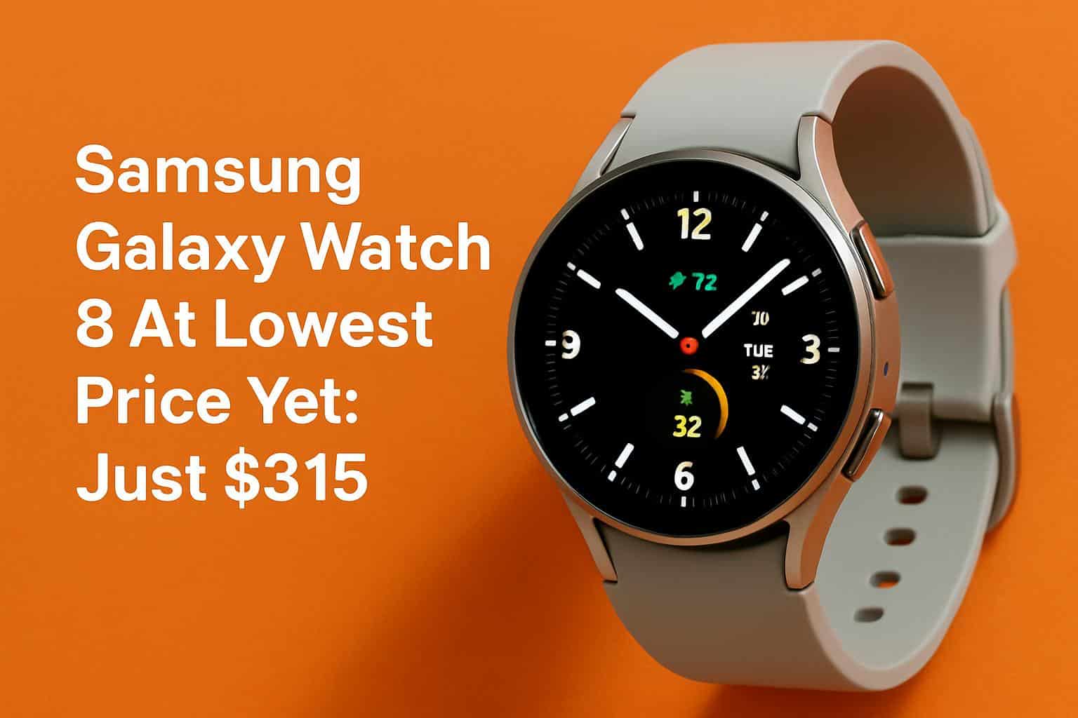 Samsung Galaxy Watch 8 smartwatch on sale for 5, lowest price yet