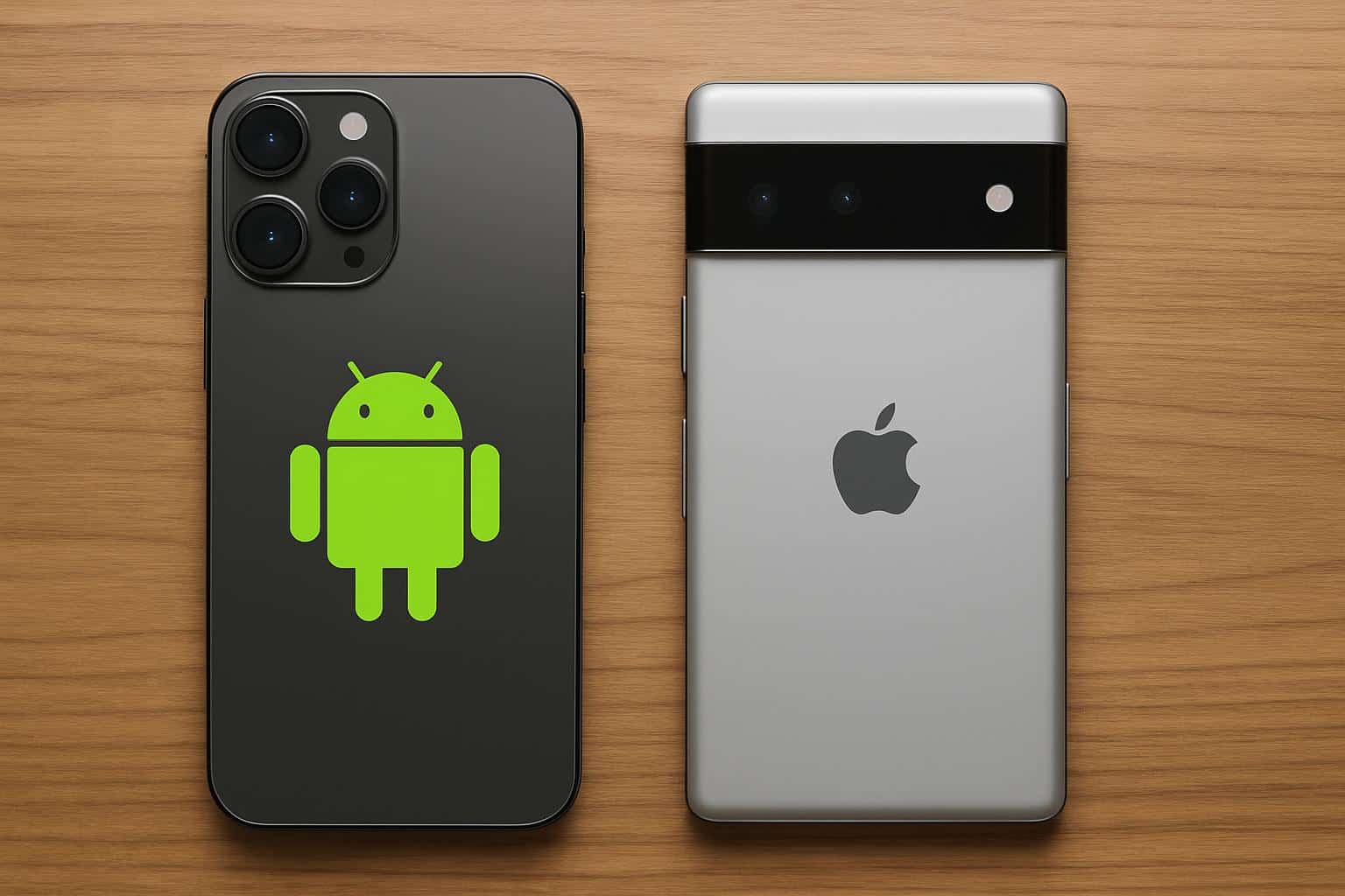 iPhone 17 concept showing Android OS interface on Apple hardware