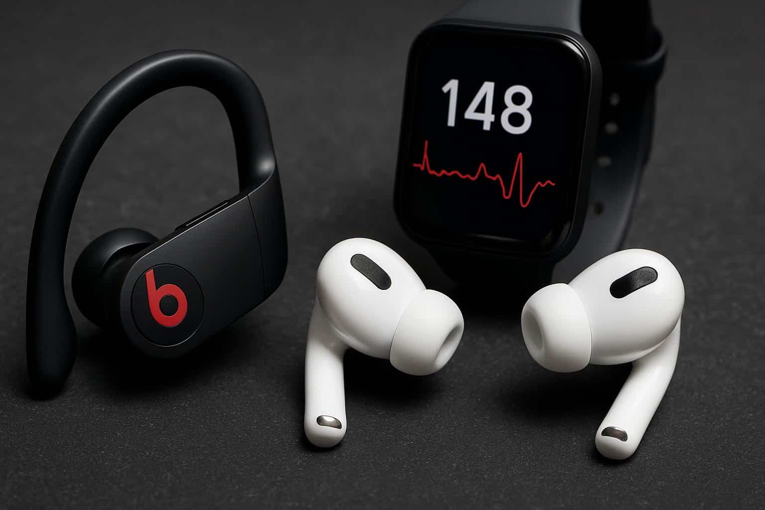 Powerbeats Pro 2 vs AirPods Pro 3 earbuds, heart rate feature comparison