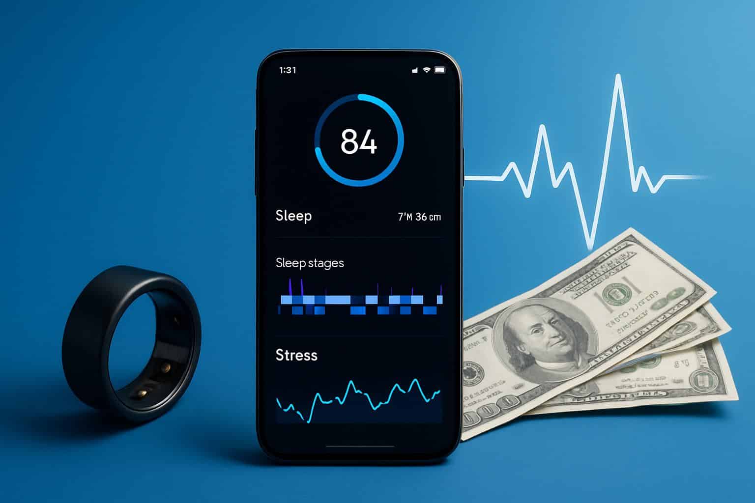 Samsung Galaxy Ring sleep and stress monitoring, 4 off deal