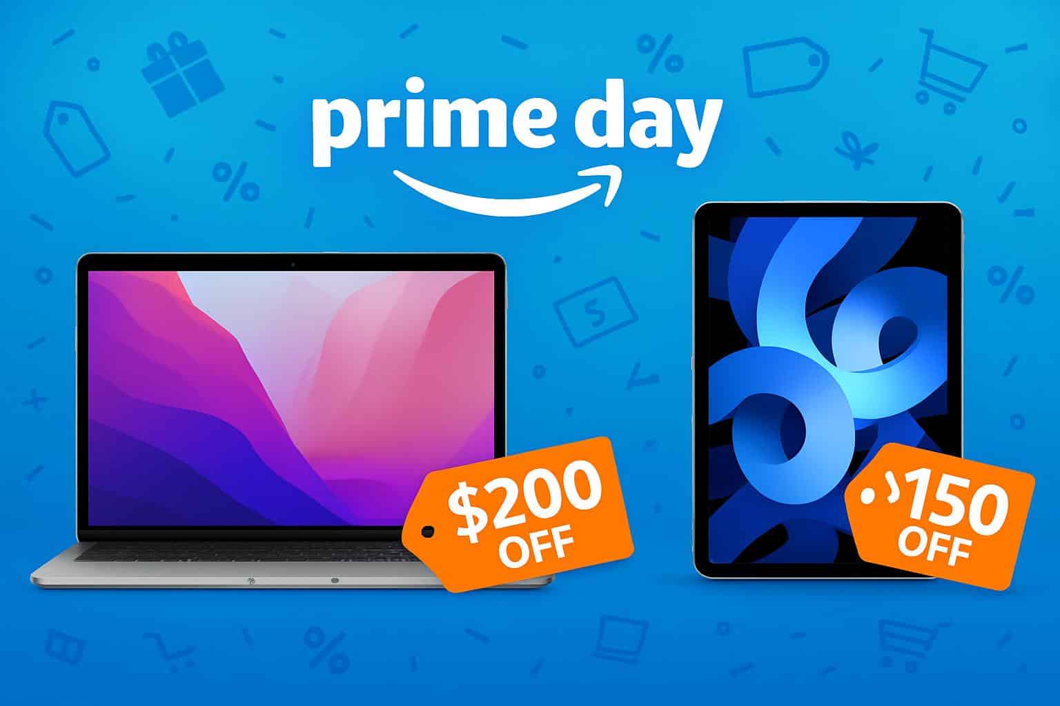 Amazon Prime Day deals: Apple MacBook Air $200 off, iPad Air $150 off