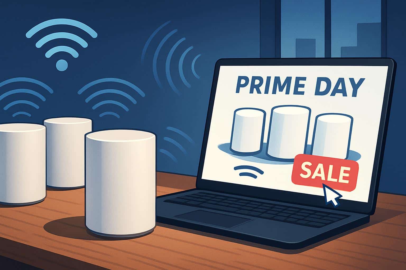 Amazon Prime Day Wi‑Fi mesh router deals with multi-node systems on sale