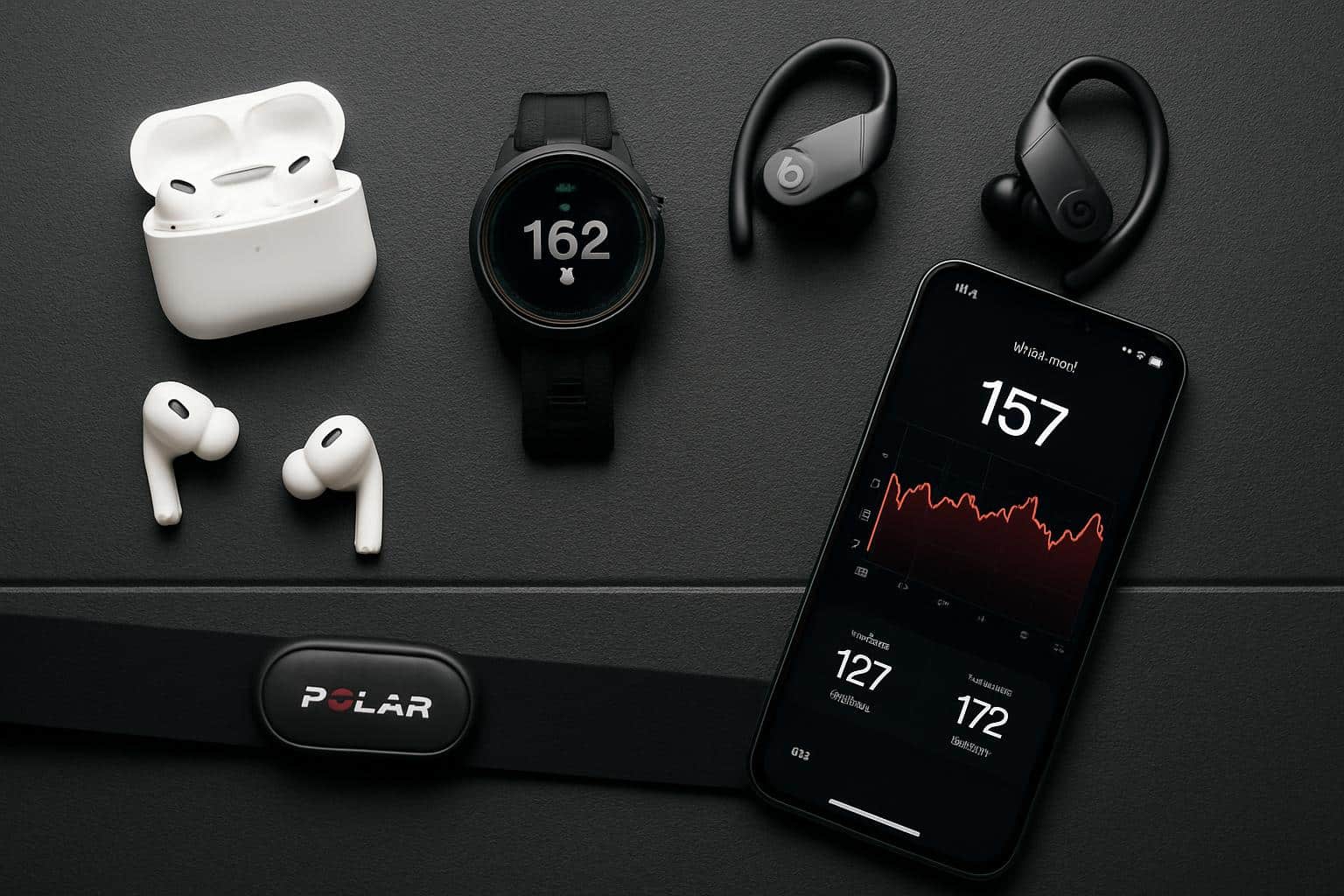 Earbud heart rate test with ECG waveform, surprise winner highlighted