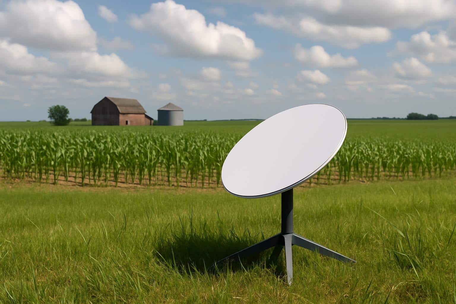 Starlink satellite internet dish for Iowa rent-only program trial