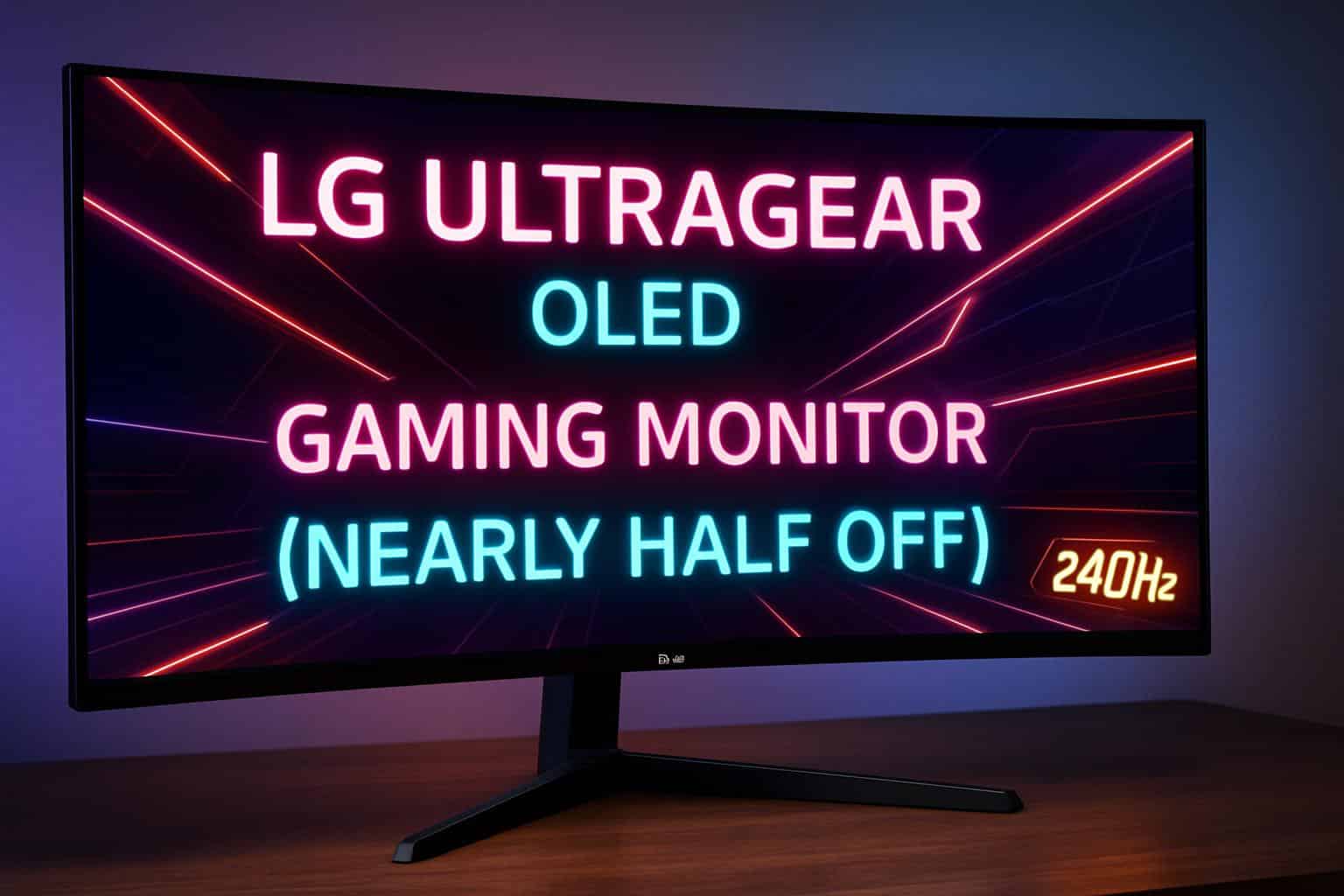 LG UltraGear OLED gaming monitor sale nearly 50% off