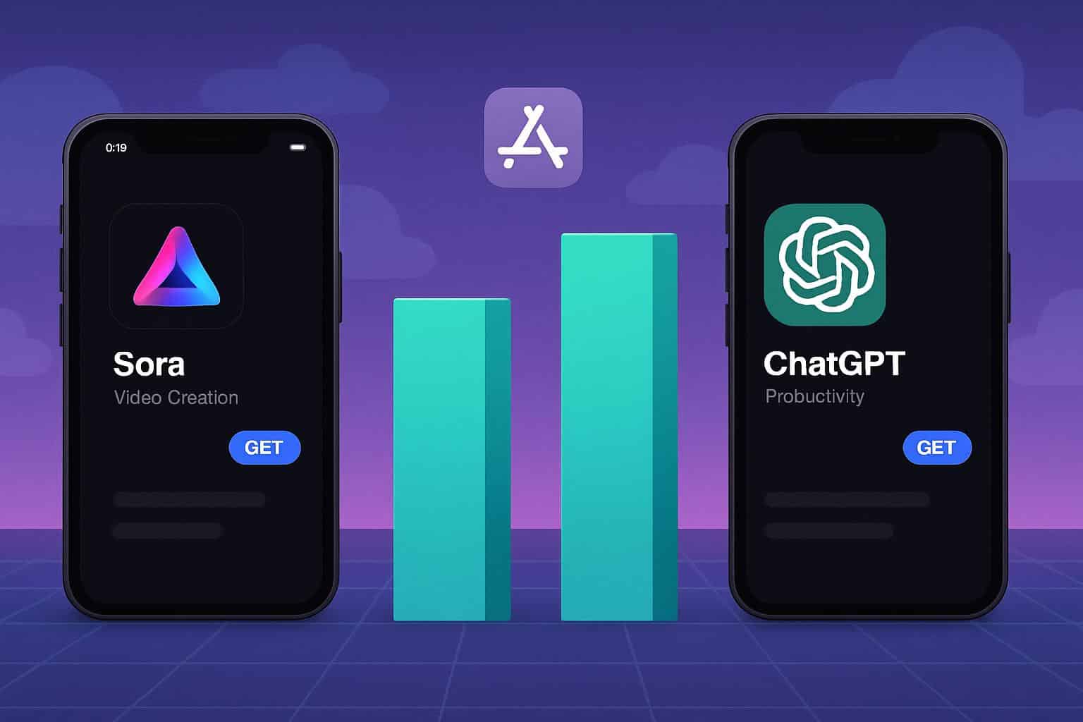 Sora nearly matches ChatGPT in first-week app downloads
