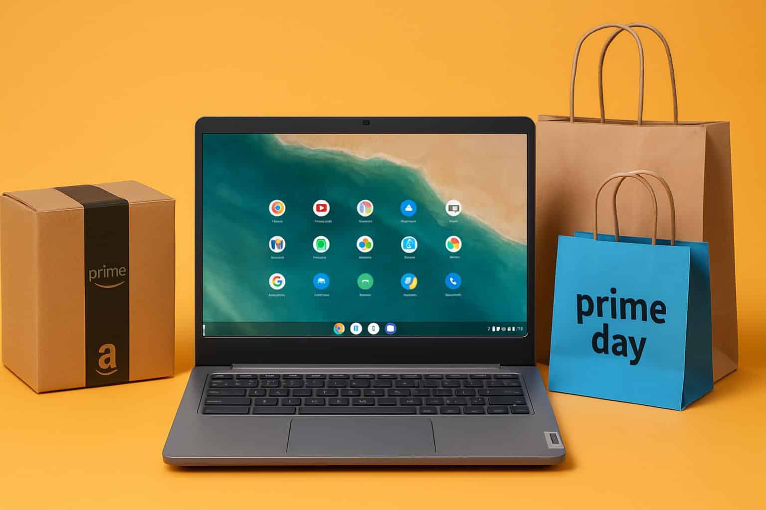 Cheapest Chromebook for Prime Day, budget laptop with Amazon deal badge