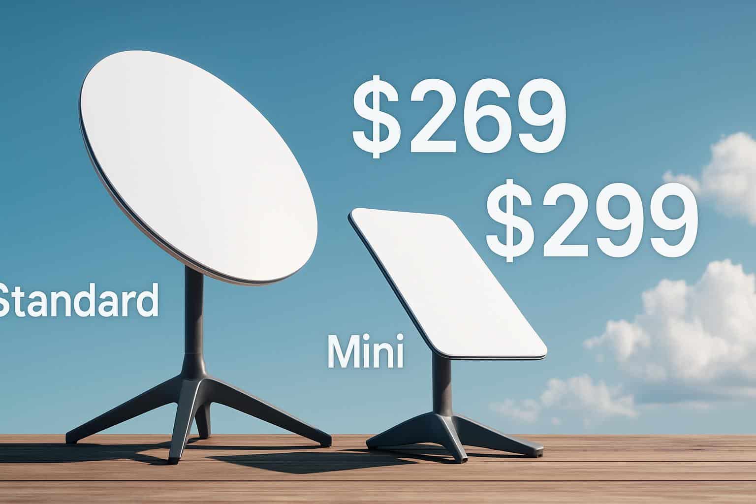 Starlink Standard and Mini satellite dishes drop under 0 after price cut