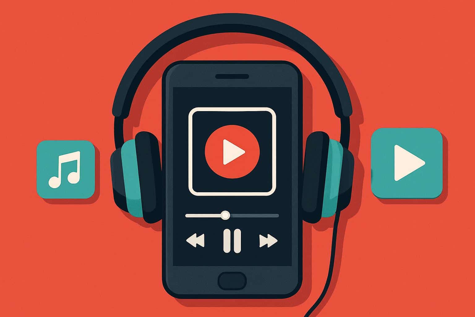 YouTube Music vs rival music streaming app on smartphone screen