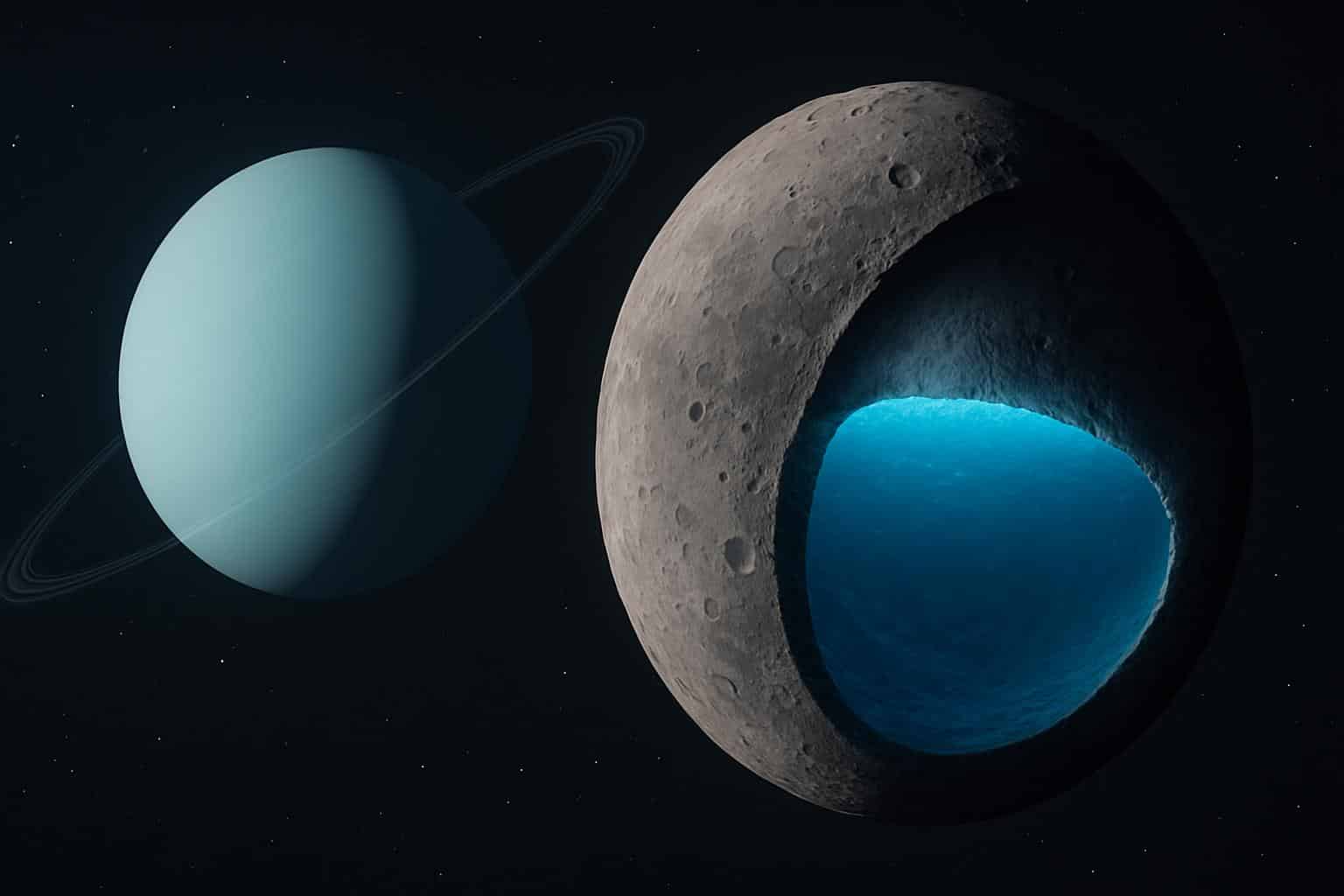 Uranus moon Ariel may have harbored a 100-mile-deep subsurface ocean