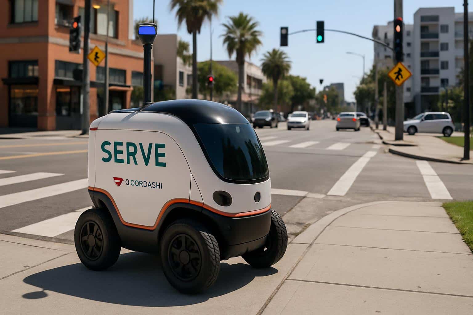 DoorDash launches Serve Robotics autonomous deliveries in Los Angeles