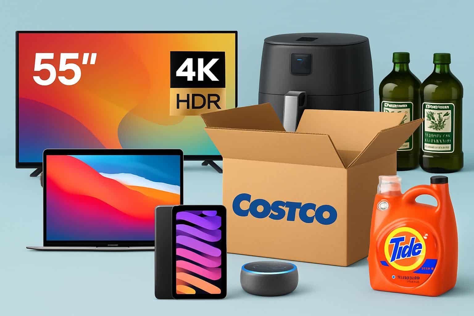 Costco warehouse showcasing Prime Day-like deals and discounts