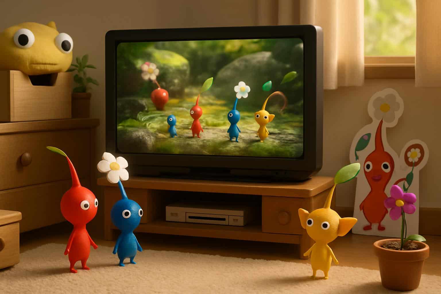 Nintendo Pikmin clips aren't teasers, with Pikmin characters and Nintendo logo