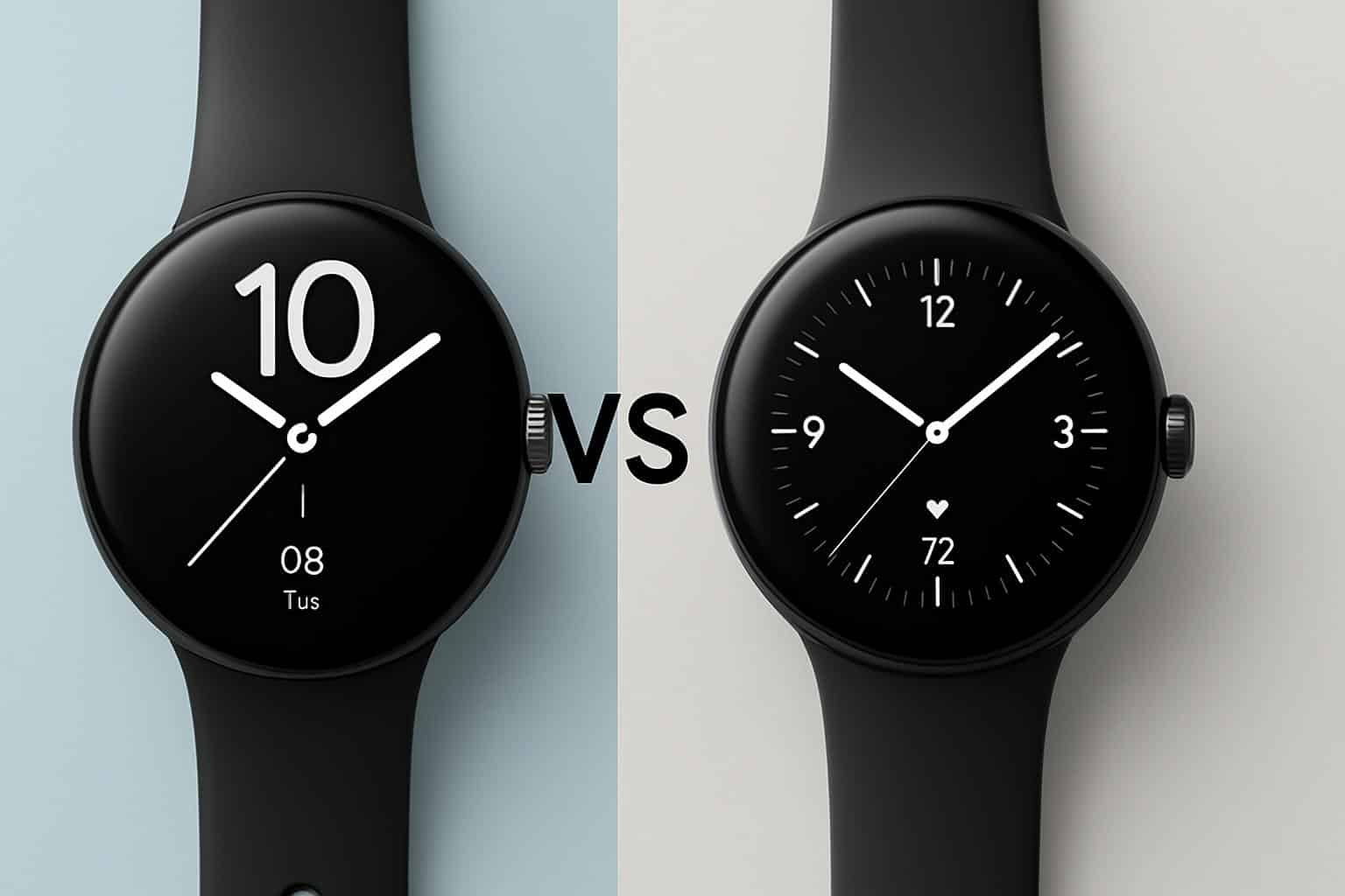 Google Pixel Watch 4 vs Pixel Watch 3 side-by-side comparison of design and features