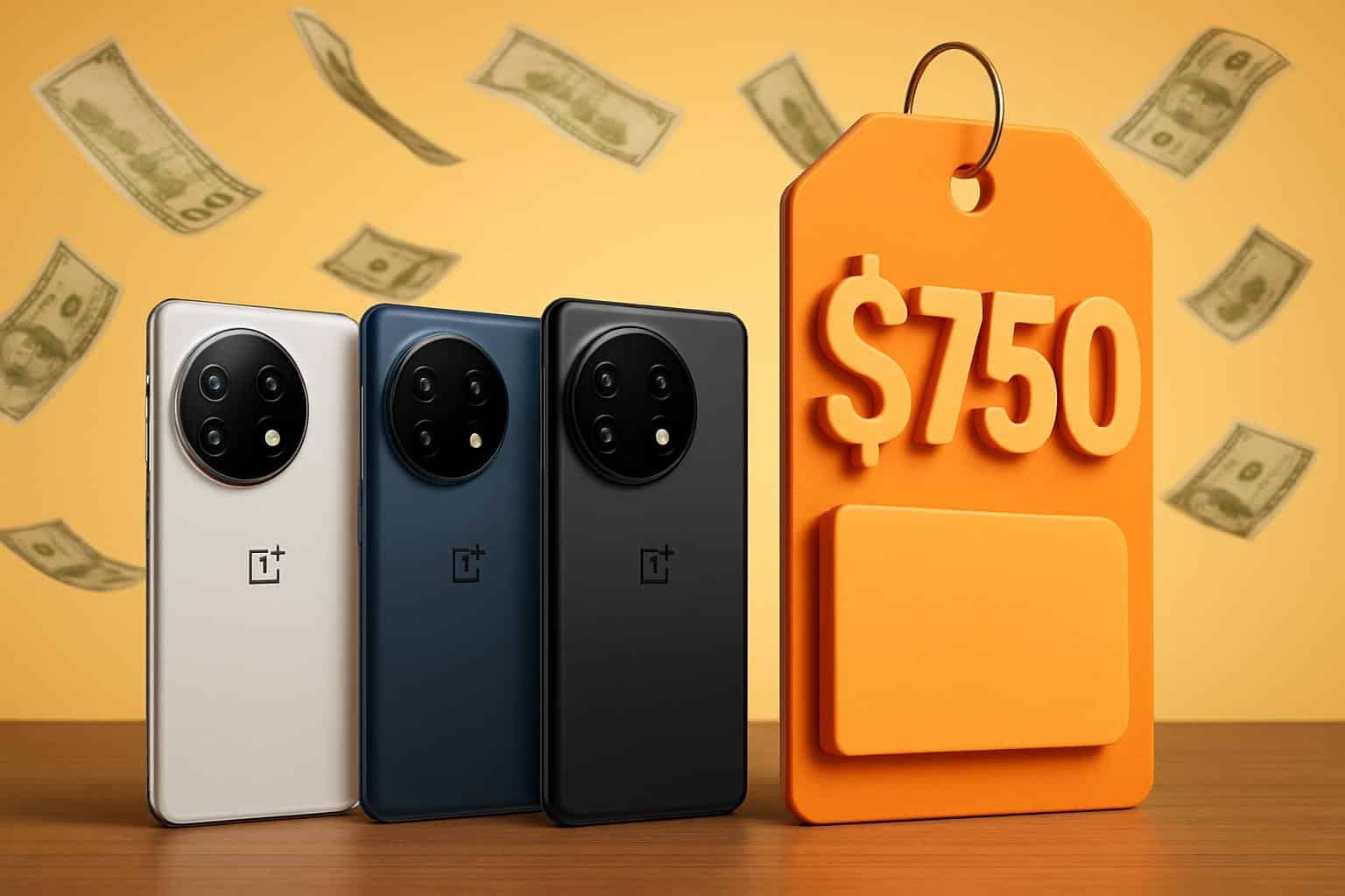 OnePlus 13 product page on Amazon showing discounted price