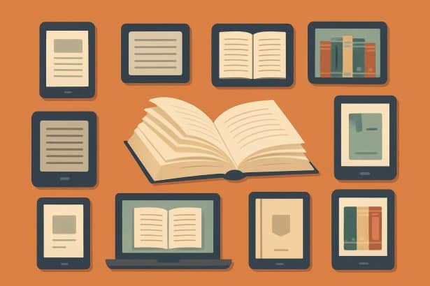 E-reader displaying the best free ebook and classic literature sites online