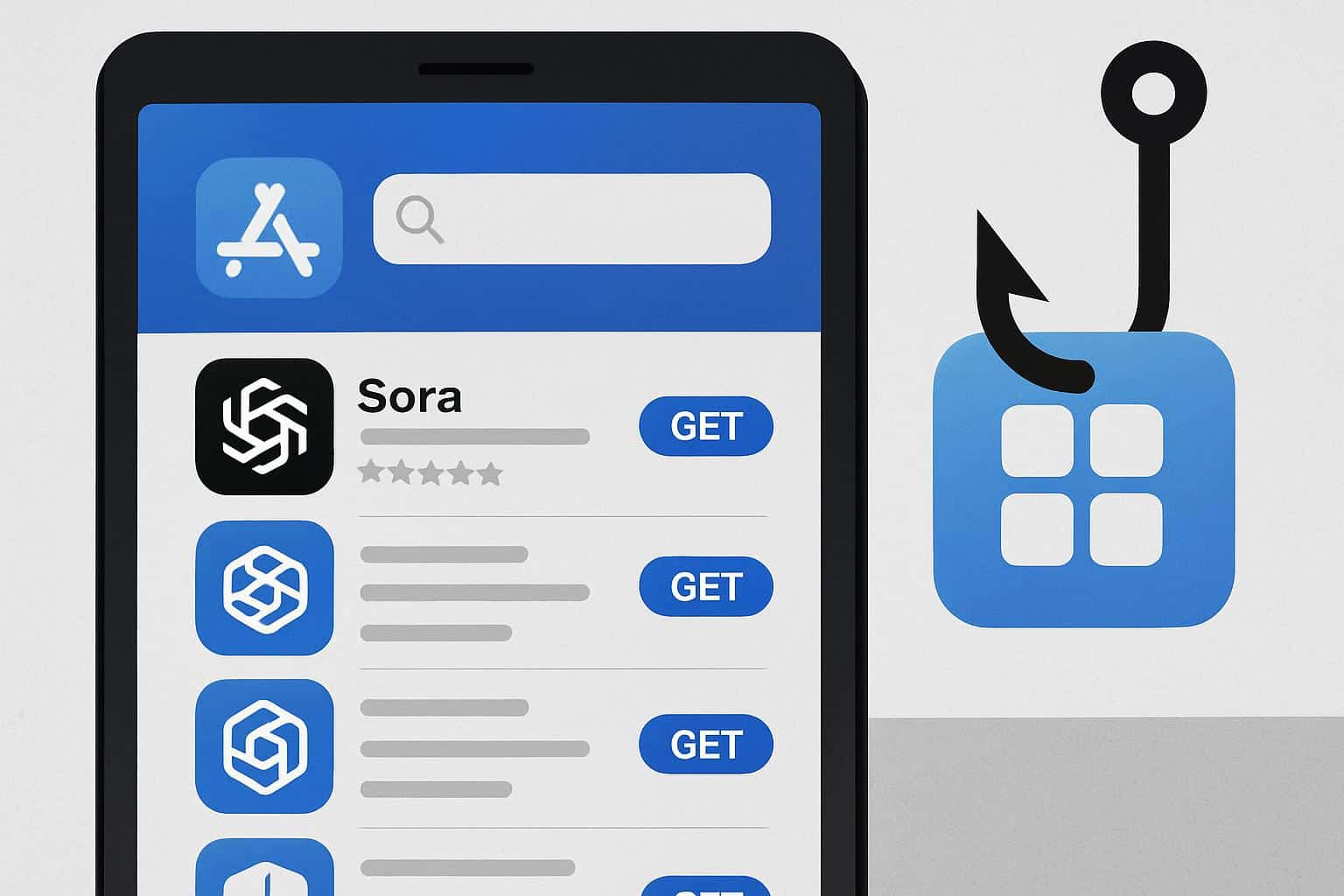 Apple App Store warning about fake OpenAI Sora apps appearing