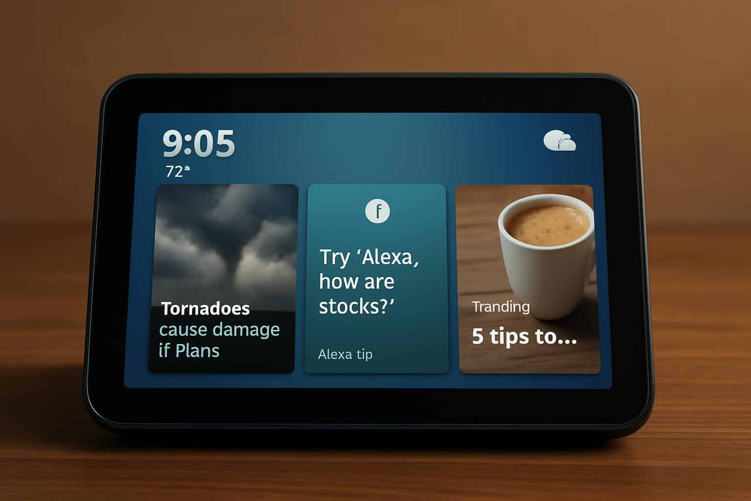 Amazon Echo Show clock disappeared after software update bug