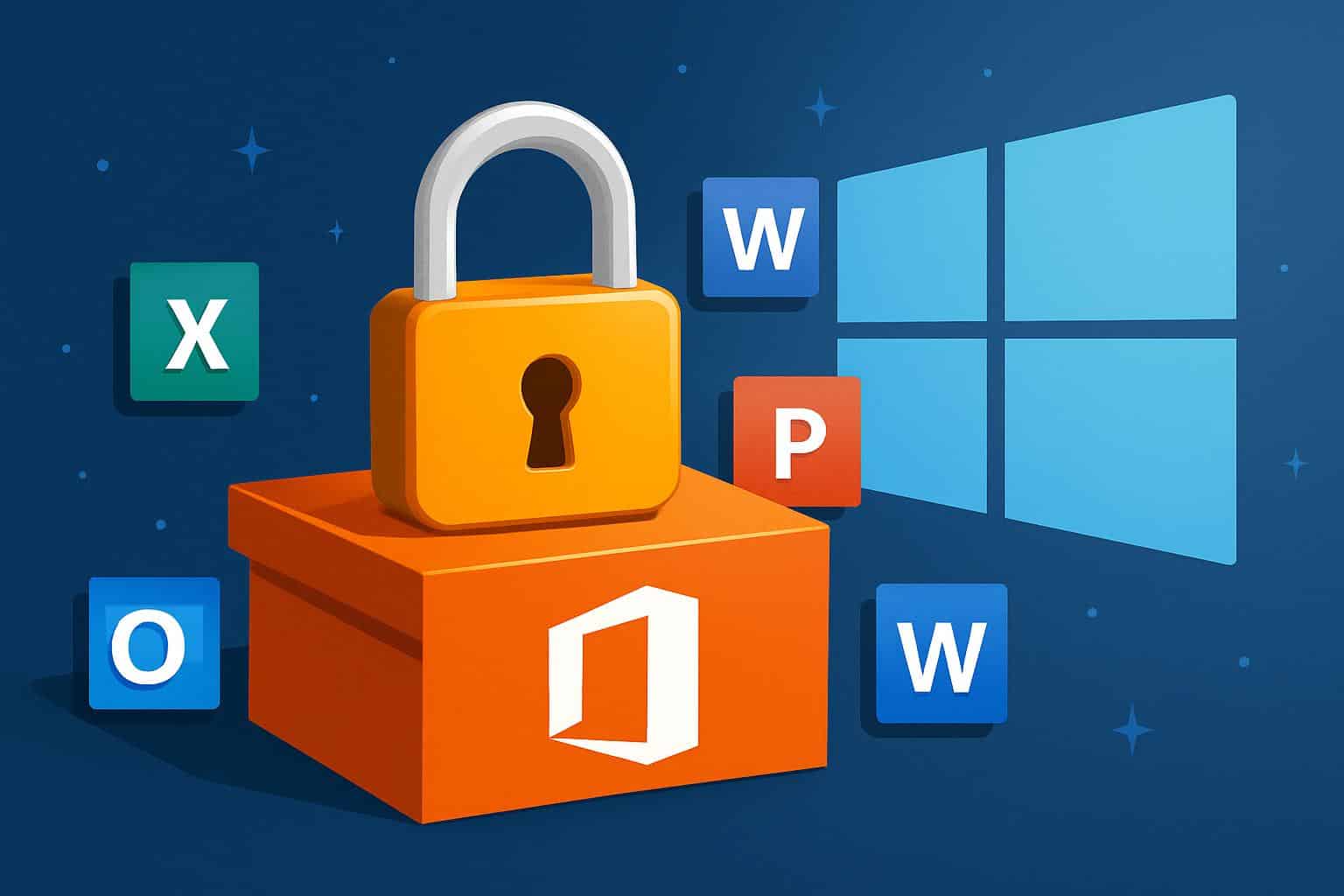 Microsoft Office 2019 Pro Plus for Windows lifetime license with app icons, product key