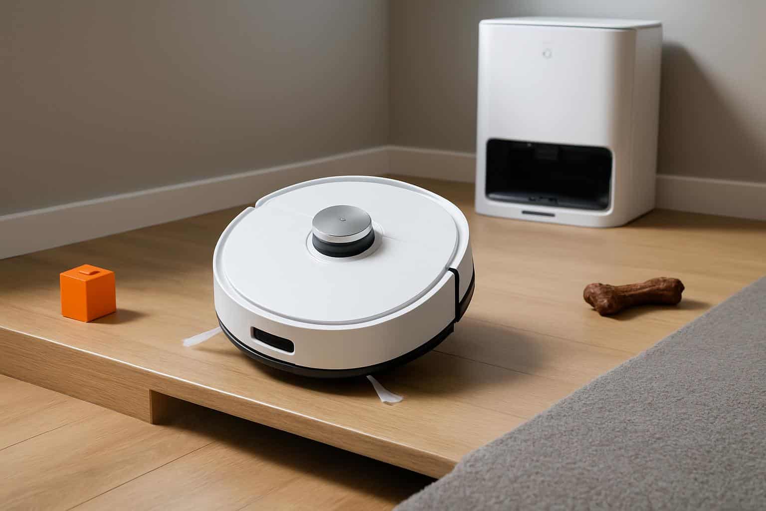 ECOVACS Deebot X11 OmniCyclone robot vacuum at self-emptying docking station