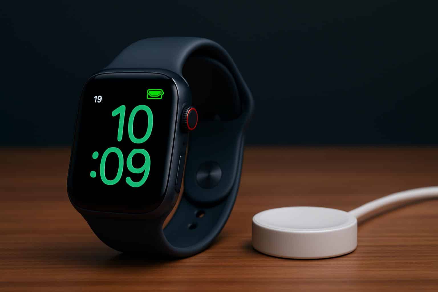 Apple Watch Series 11 with all-day battery life shown on screen