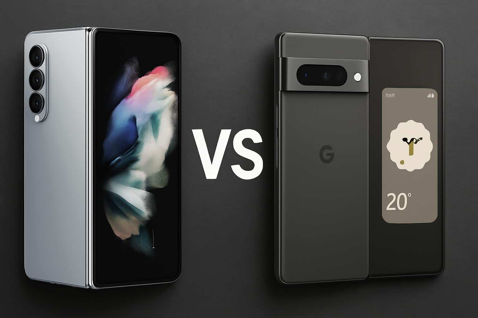 Galaxy Z Fold 7 vs Pixel 10 Pro Fold side-by-side foldable phones comparison
