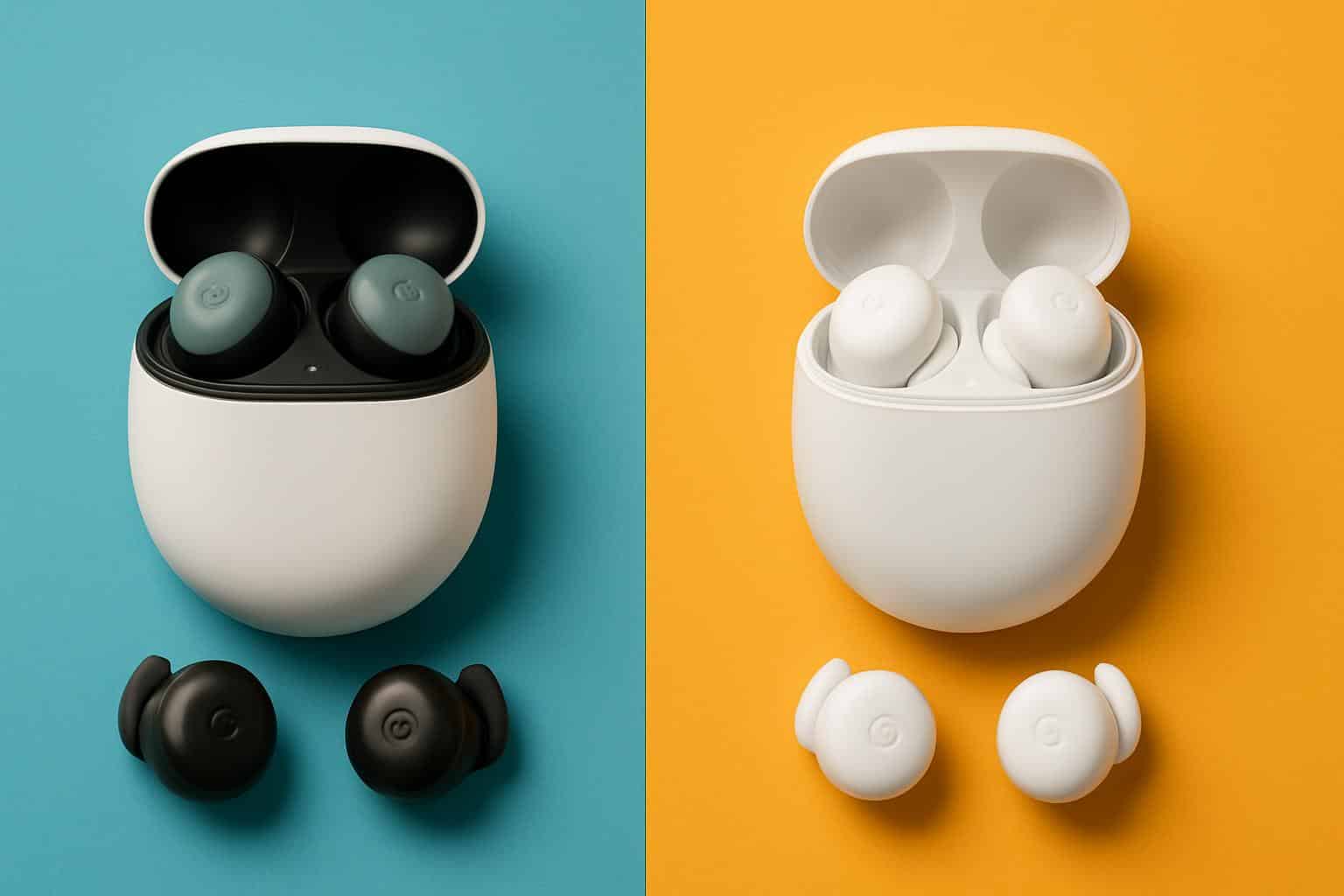 Google Pixel Buds 2a vs Pixel Buds Pro 2, highlighting 2a as the preferred choice