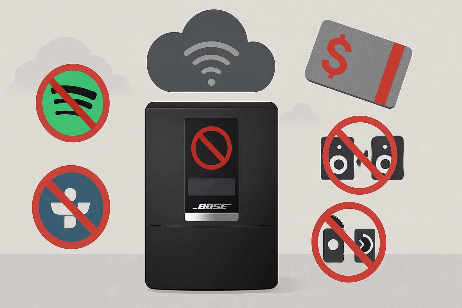 Bose ends SoundTouch support, $200 credit promo with speakers and Bose logo