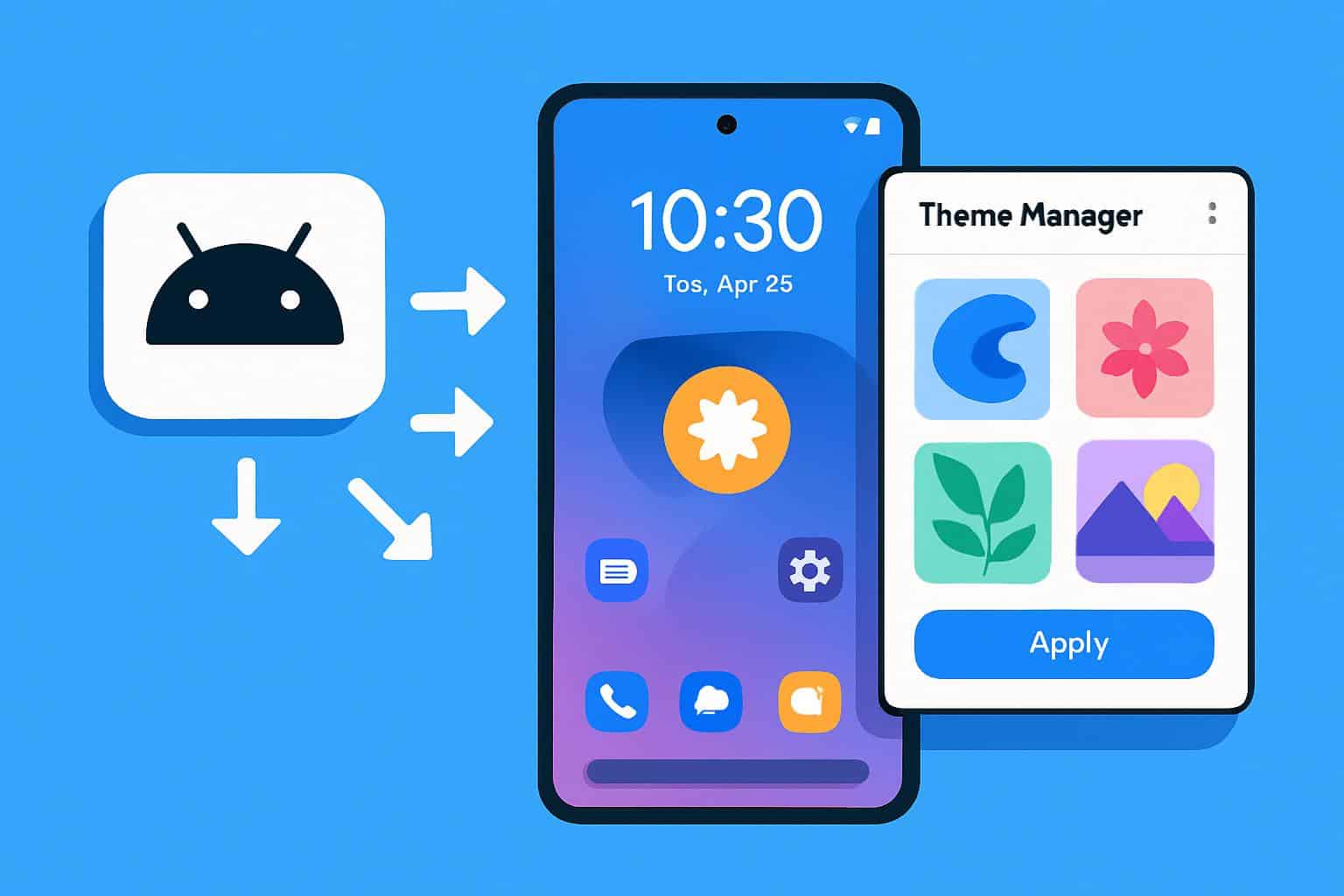 Android Theme Manager delivers one-click theme packs for fast UI customization
