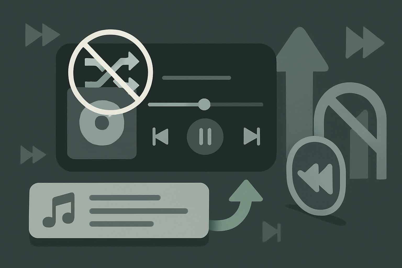 Spotify Free skip limit warning and shuffle-only playback in app
