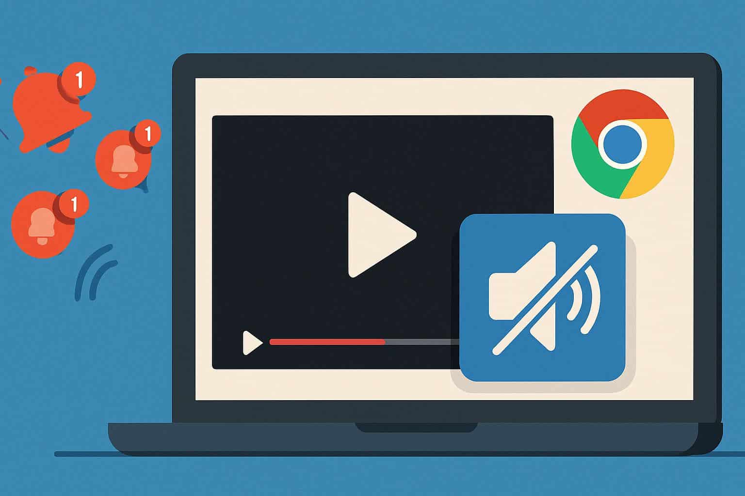 Google Chrome silences autoplay videos with sound using smarter auto-mute controls