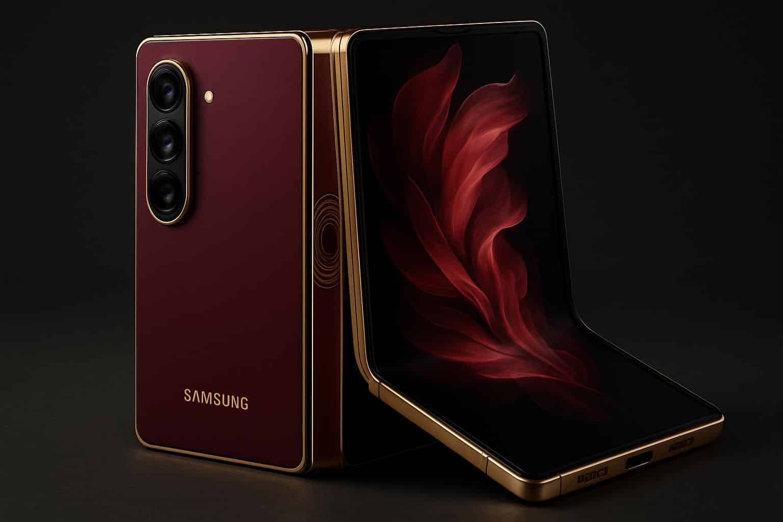 Samsung W26 luxury variant for Galaxy Z Fold 7 foldable phone concept
