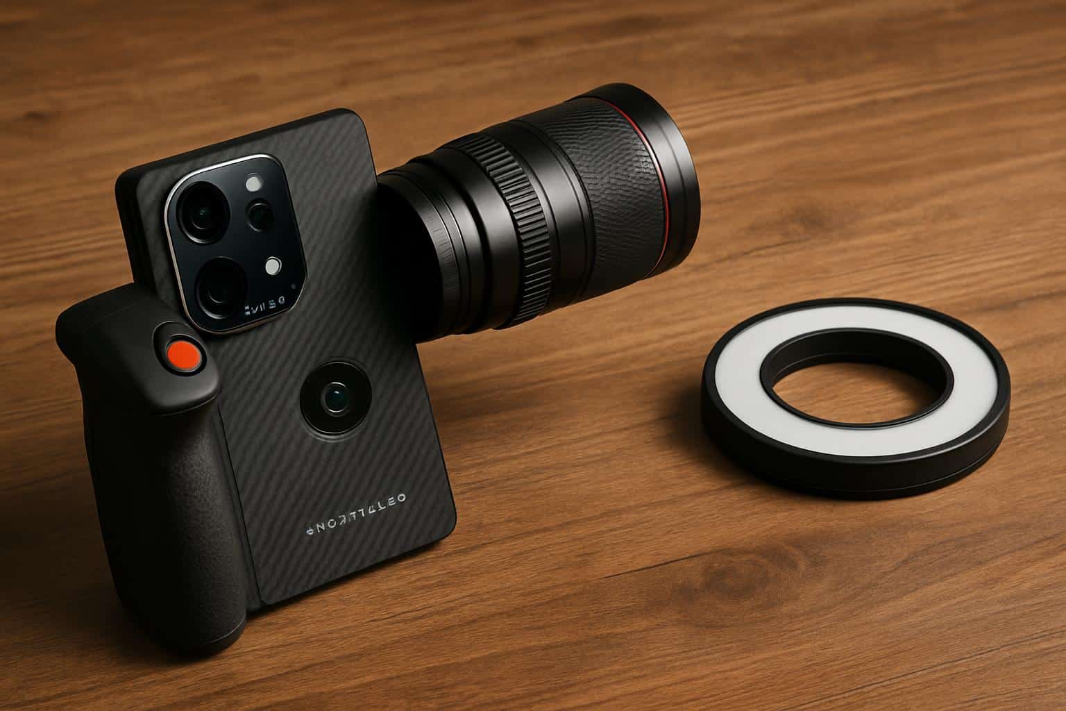 Hasselblad smartphone camera kit with grip and lens for DSLR-style control